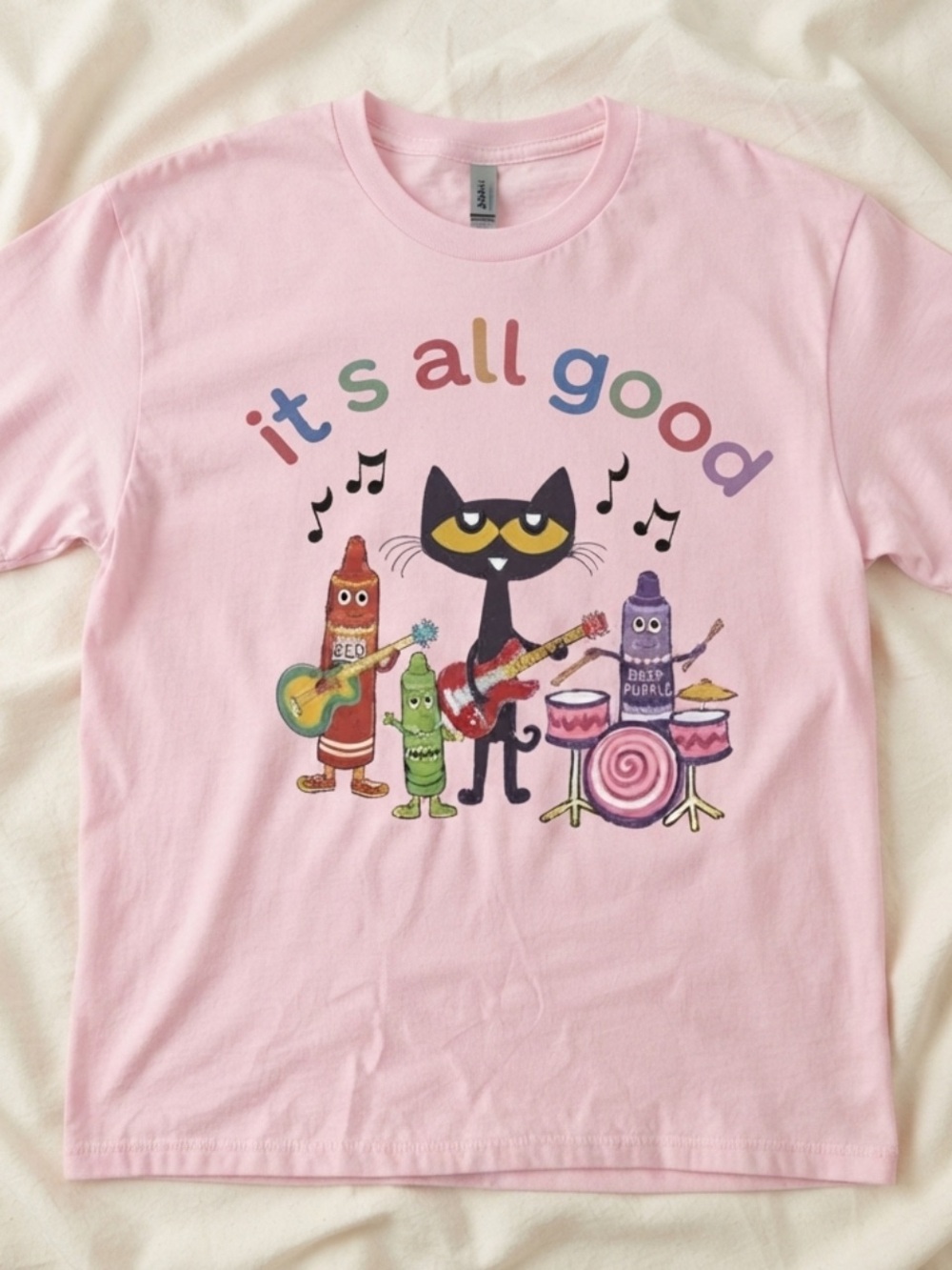 Gildan Pink Kids' Graphic Tee "It's All Good"